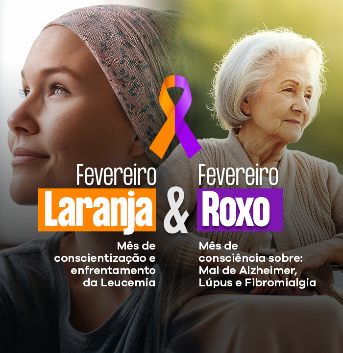 Fevereiro Laranja e Roxo